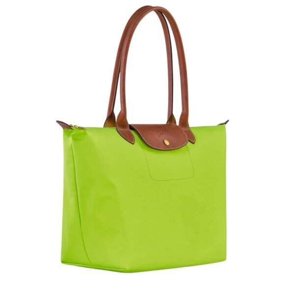 LONGCHAMP Le Pliage Original Large Tote Bag Green Light Recycled Canvas - Picture 2 of 12